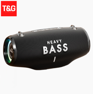 HEAVY BASS-36 TWS Bluetooth V5.4 Multi Button HiFi Sound w/ TF Card FM USB & AUX In Rainbow Flowing Light Speaker
