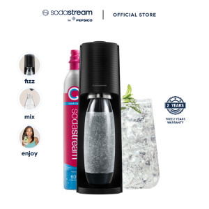 SodaStream Terra Black Sparkling Water Maker Soda Maker Soft Drink Maker