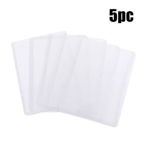 5PCS Transparent Korean Kpop Card Sleeve with Protective Film Clear Card Holder Idol Photo Game Card Holders Cover 35PT