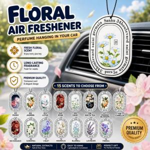 Tablet Pewangi🌸Floral Car Fragrance Tablet Simple Perfume Air Freshener Home Toilet Wardrobe