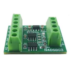 2CH RS485 Modbus แผงวงจร RS485 5V 12V 24V โมดูลควบคุมระบบเครือข่าย-55-125 ℃ เปลี่ยนเซ็นเซอร์บอร์ดอะแดปเตอร์