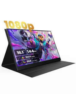 【Local Warehouse】ZSCMALL 16 Inch 2K IPS Portable Monitor,100%sRGB 2560x1600P 8bit 1200:1 USB-C HDMI Ultra-Slim Gaming Display Built-in Stand&Speakerswith Smart Cover for Laptop Windows PC Mac Phone PS4/5 Switch Travel Monitors【Delivered Whinin 72 Hours】