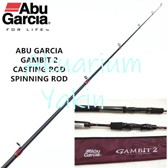 abu garcia gambit rod 4077 ABU GARCIA GAMBIT 2 CASTING SPINNING FISHING ROD GAMBIT2 🔥 READY  STOCK 🔥