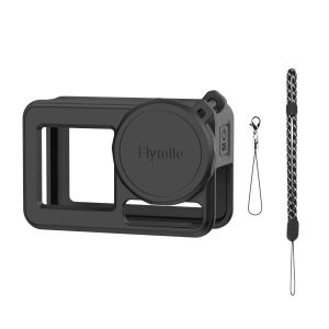 Flymile Silicone Protective Case Anti-Lost Lanyard For DJI Action 5 Pro/Action 4/3 Lens Cap Full Protector Cover Camera Accessories
