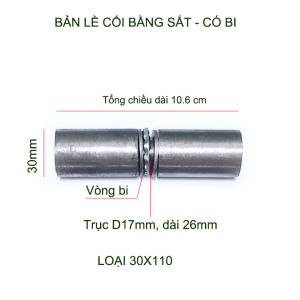 01 Bản lề cối xoay có trang bị vòng bi bằng sắt đường kính 20-45mm tùy chọn