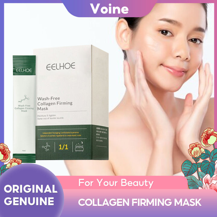 Eelhoe Night Collagen Firming Sleeping Mask Jelly No Wash Disposable ...