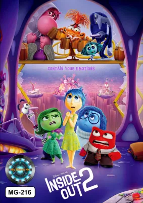 DVD เสียงไทยมาสเตอร์ หนังใหม่ หนังดีวีดี การ์ตูน Inside Out 2 มหัศจรรย์อารมณ์อลเวง 2