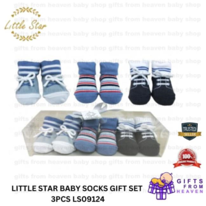 LITTLE STAR BABY SOCKS GIFT SET 3PCS LS09124