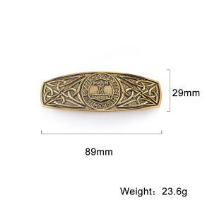 SKYRIM Golden Hair Clip（Alien Totem Pole ）Stainless Steel Vintage Womens Fashionable Hair Clip