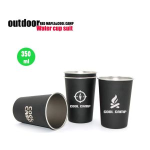 COOL CAMP แก้วน้ำแสตนเลสเก็บอุณหภูมิ 4 ใบ สแตนเลสเกรด 304 (350 มล.)