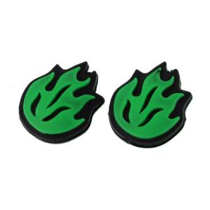 2 cái hình dạng ngọn lửa Silicone dây vợt tennis giảm chấn Vợt Tennis van điều tiết giảm sang chấn cho vợt Tennis và chuỗi