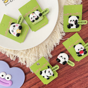 YAFEN Cute Panda Hair Clips Cartoon Animal Barrettes Hairpin For Women Girls Student Bangs Clip Versatile Headwear Side Clip Hair Accessories
