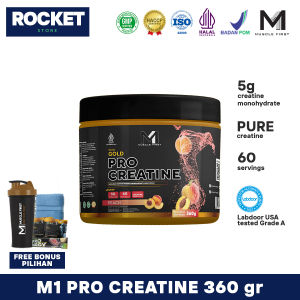 M1 Muscle First Pro Gold Creatine 360 gram / MuscleFirst Creatine Monohydrate 360 gr