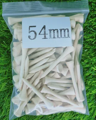 100 Count/Bag Bamboo Golf Tees Durable Golf Ball Holders 4 Sizes Stronger Than Traditional Wood Tees Durable Golf Tools