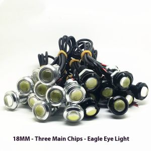 YONUO ไฟรถยนต์ LED พลังงานสูง18มม. กันน้ำโคมไฟสำรองตาเหยี่ยวอเนกประสงค์