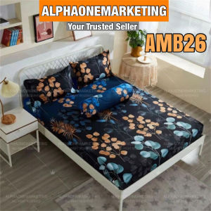 Cadar Bergetah Keliling Sarung Tilam Modern Design 4 in 1 Queen  2 in1 Single Premium Quality Fitted Bedsheet  Bujang Patchwork Cadar Cotton Murah
