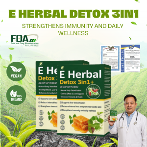 E Herbal Detox 3in1+ Tea Natural Liver Detox & Body Cleanse Supplement 15 Sachets
