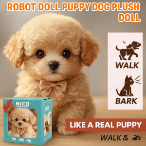 My Realistic Robot Puppy Electric Simulation Puppy  Walking Bark Wag Tail Jump Animal Pet Birthday Gifts 逼真机器人小狗