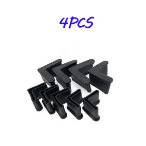 10/4PCS L-Shaped Triangular Protective Cover Non-Slip Soft Rubber Foot Glove Foot Rubber Footing