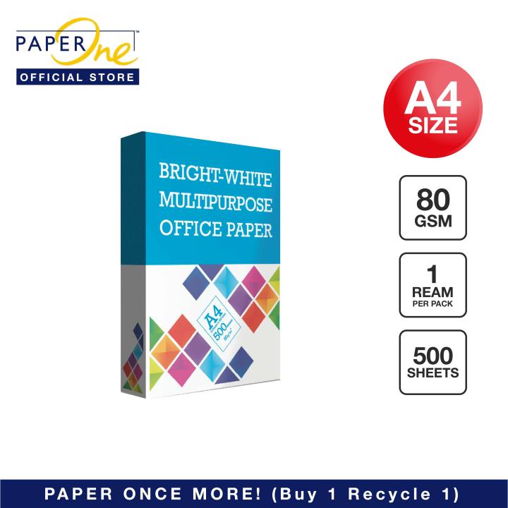 BrightWhite A4 Multipurpose Office Paper 80gsm 500 Sheets Lazada