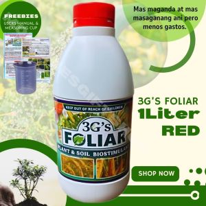 3GS Super Foliar Red Cap 1LITER (Japan Technology) Organic Fertilizer Soil & Plant Booster