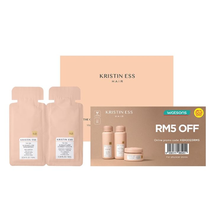 KRISTIN ESS The One Signature Shampoo & Conditioner Sample Pack Lazada