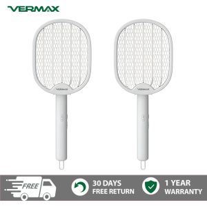 Vermax Electric Mosquito Swatter Rechargeable Lamok Killer Foldable Mosquito Killer Racket