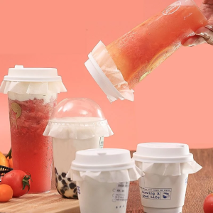 500 pcs Spill-Proof Leak-Proof Paper for Takeout Drinks – Ideal for Milk Tea Spill Sealing