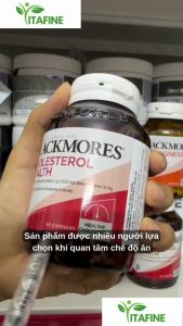 [Hàng Cty] Blackmores Cholesterol Health 60 Viên - Giảm Cholesterol Ngăn Ngừa Triệu Chứng Tim Mạch - - Phù hợp cho người ăn uống nhiều đạm dầu mỡ người trung niên  - Hỗ trợ duy trì mức cholesterol khỏe mạnh