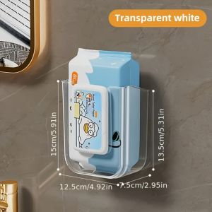 UUMIR Wall Mounted Wipes Storage Box Punch-free Large Opening Bathroom Paper Towel Box High Quality Wet Tissue Storage Box