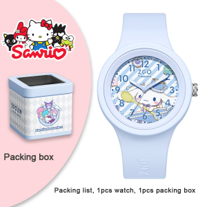 (Có Hộp/435mm) Đồng Hồ Sanrio Cinnamoroll Chính Hãng 100% Dành Cho Bé Gái Bé Trai Đồng Hồ Thạch Anh Chống Nước Melody Đồng Hồ Thời Trang Đồng Hồ Trẻ Em Dạ Quang Trong Suốt Chống Trầy Xước Quà Tặng Sinh Nhật Kuromi Pompompurin Pochacco 877