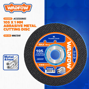 WADFOW 4" Inch Abrasive Metal Cutting Disc Precise Cut of Metal & Inox Grinding Chop Saw Grinder Industrial WAC1341 WHT