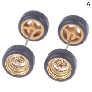 Christmas gift 【AYLMER】 1 64 Wheels For Hotwheels with Rubber Tire Model Model Car Modified Parts Toys Power RefitCar model