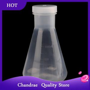 [Chandrae] 50ml To 1000ml Lab Plastic Erlenmeyer Flask Conical Container Bottle With Screw Cap For Laboratory Experiment