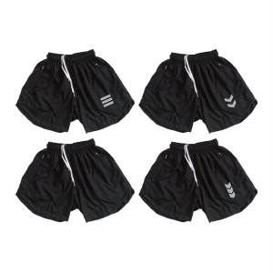 PROMO paket 4Pcs CELANA PENDEK OLAHRAGA PRIA WANITA PARASUT RUNNING JOGING LARI BADMINTON SEPEDA WORKOUT GYM FITNES FUTSAL SPORT