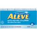 Aleve All Day Strong Naproxen Sodium  Strength to Last 12 Hours 100 Tablets. 