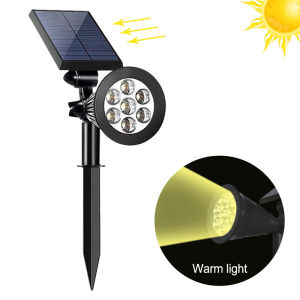 Solar Spot Light Solar Lawn Spotlight Reusable IP65 Waterproof White/ Warm Outdoor LED Solar Light  Outdoor Solar Spotlight Solar Landscape Spotlight 56 LEDs IP65 Waterproof 3 Lighting Modes Garden Garden Walkway Driveway Porch Terrace Tree