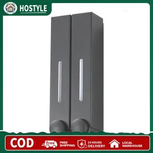 【Free Shipping】 Shower Soap Dispenser No Drill Wall-Mounted Bathroom Soap Holder with Durable Material and Clear Reservoir