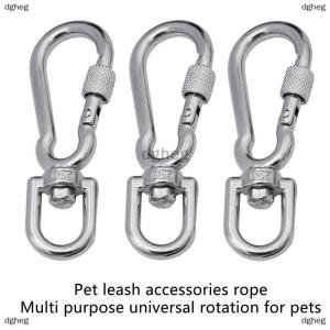 [COD] dgheg Stainless Steel Swivel Snap Hooks Locking Dog Leash Buckle Quick Release Buckle Carabiner Clips For Dog Walking Camping