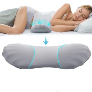 KLICKKRATE Memory Foam Lumbar Pillow High Rebound Spine Protection Back Pillow for Bed Lumbar Support High-quality Back Support Cushion Wedge Pillow for Pregnant Women