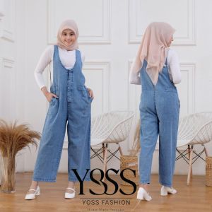 Jumpsuit Overall jeanswash / Overall Jeans Jumbo Baju Kodok / Kulot overall / Pakaian Wanita Playsuit / Vintage Overall jeanswash / Pakaian wanita / Baju Kodok