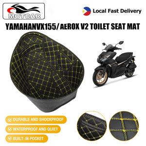 Motorcycle U-BOX Seat Cover Premium Leather for Yamaha Aerox 155 V1/V2/V3 Waterproof