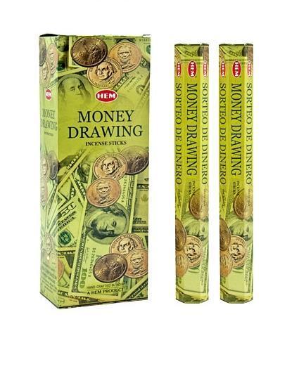 HEM Money Drawing Incense 20 sticks per pack ,6pack in box - Money ...