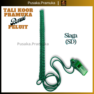 Tali Koor + Peluit Pramuka Untuk Siaga Penggalang Penegak / Tali Kur Dengan Peluit Untuk SD SMP SMA