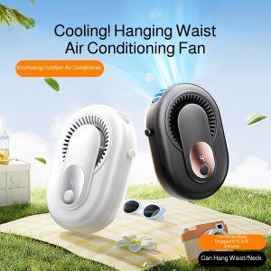 Vertical Fan Outdoor Portable Mini Desktop Digital Display Adjustment Office Dormitory