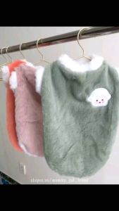 Áo Cho Chó Mèo Giữ Ấm Vải Lông Thêu Hình Cừu - Wemmy Pet Friend