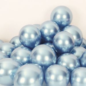 1Pcs Chrome Metallic Latex Balloons 10inch Birthday Party Decor Metal Glossy Balloon