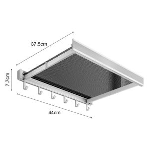 ราวตากผ้าแบบมองไม่เห็น ที่ตากผ้าติดผนัง ไม่ต้องเจาะ พับเก็บได้ ราวแขวนผ้าระเบียง ประหยัดพื้นที่ รับน้ำหนักได้แข็งแรง