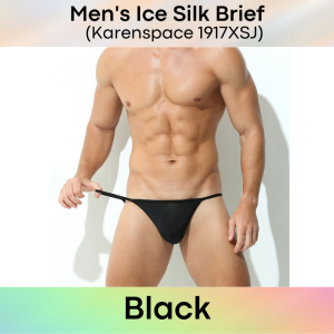 Mens Brief : Ice Silk Thin Waistband (Karenspace KS1917XSJ)