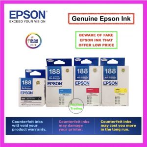 Epson 188 Original Ink Cartridge For WorkForce WF - 7111/WF - 7211/WF - 7611/WF - 7711 (Epson Ink Cartridge )